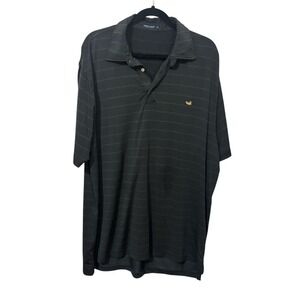 Southern Marsh Black and Gray Polo Shirt with Embroidered Logo